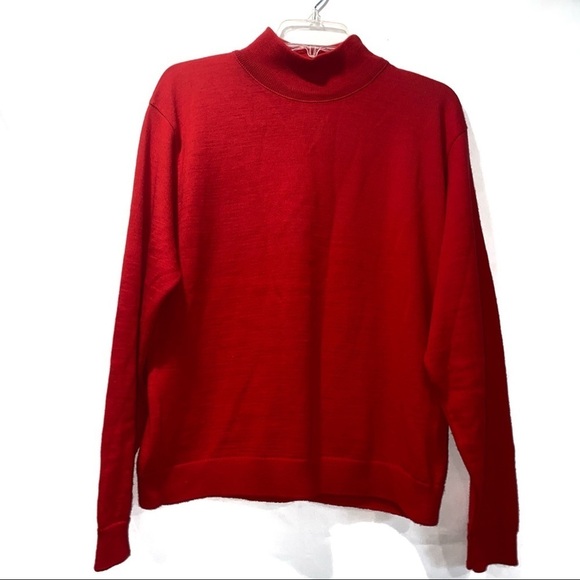 Pendleton 100% Wool Red Sweater Large - Picture 1 of 6